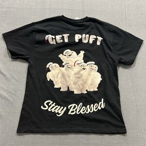 EHPLabs x Ghostbusters Shirt Mens Medium Black Oversized Get Puft Bodybuilding